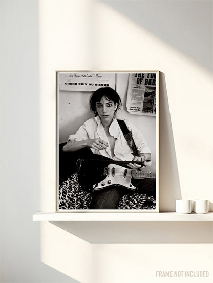 Patti Smith - Rare Music Poster,  Music Decor, Band Memorabilia, Music Lover Gift