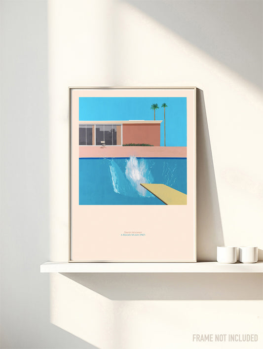 DAVID HOCKNEY - A BIGGER SPLASH - Symbios Design Rare Glossy Poster Print