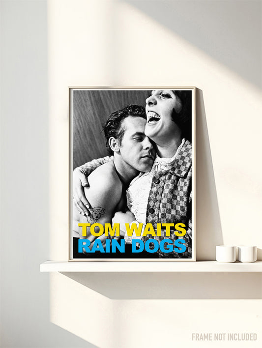 TOM WAITS - RAIN DOGS - Symbios Design Rare Glossy Poster Print