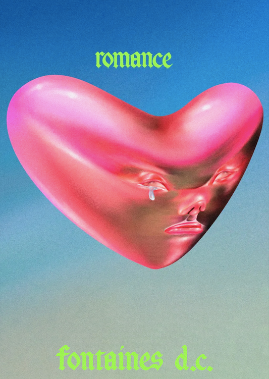 FONTAINES D.C. - Romance -  Rock Music Poster, Music Wall Art, Retro Vintage Music Decor, Band Memorabilia, Music Lover Gift