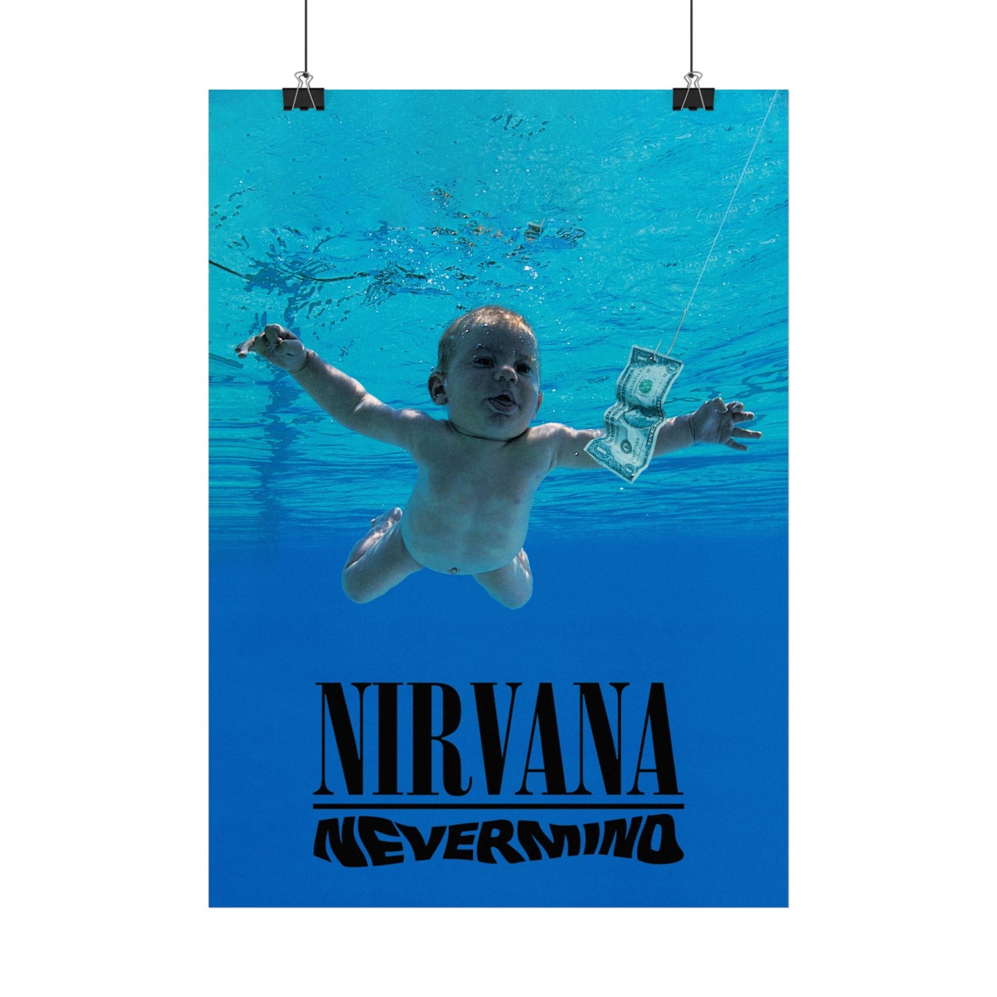 Nirvana - Nevermind - Rare Music Poster,  Music Decor, Band Memorabilia, Music Lover Gift