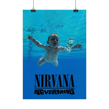 Nirvana - Nevermind - Rare Music Poster,  Music Decor, Band Memorabilia, Music Lover Gift