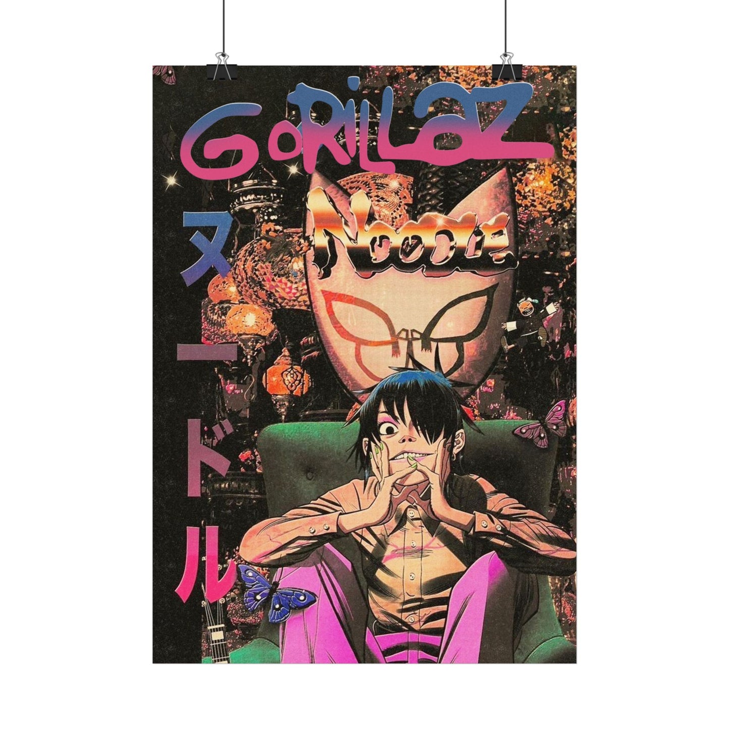 Gorillaz - Noodle Anime Character Poster | Band Art Wall Print