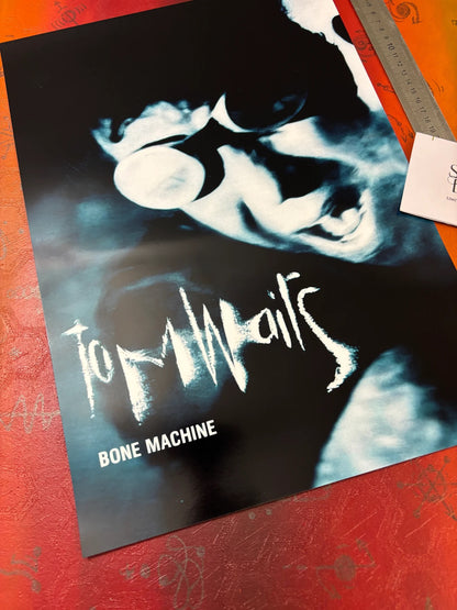 TOM WAITS - BONE MACHINE - Symbios Design - Rare Glossy Print