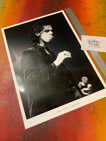 NICK CAVE AND THE BAD SEEDS - LIVE - Symbios Design - Rare Glossy Print