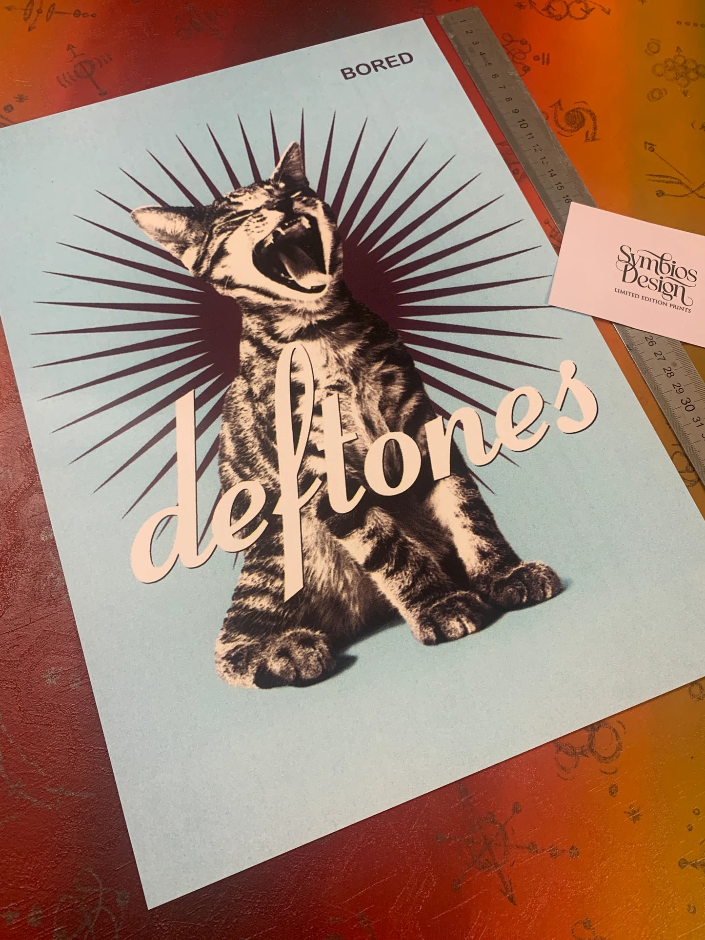 DEFTONES - KITTY - BORED - Symbios Design - Rare Glossy Print