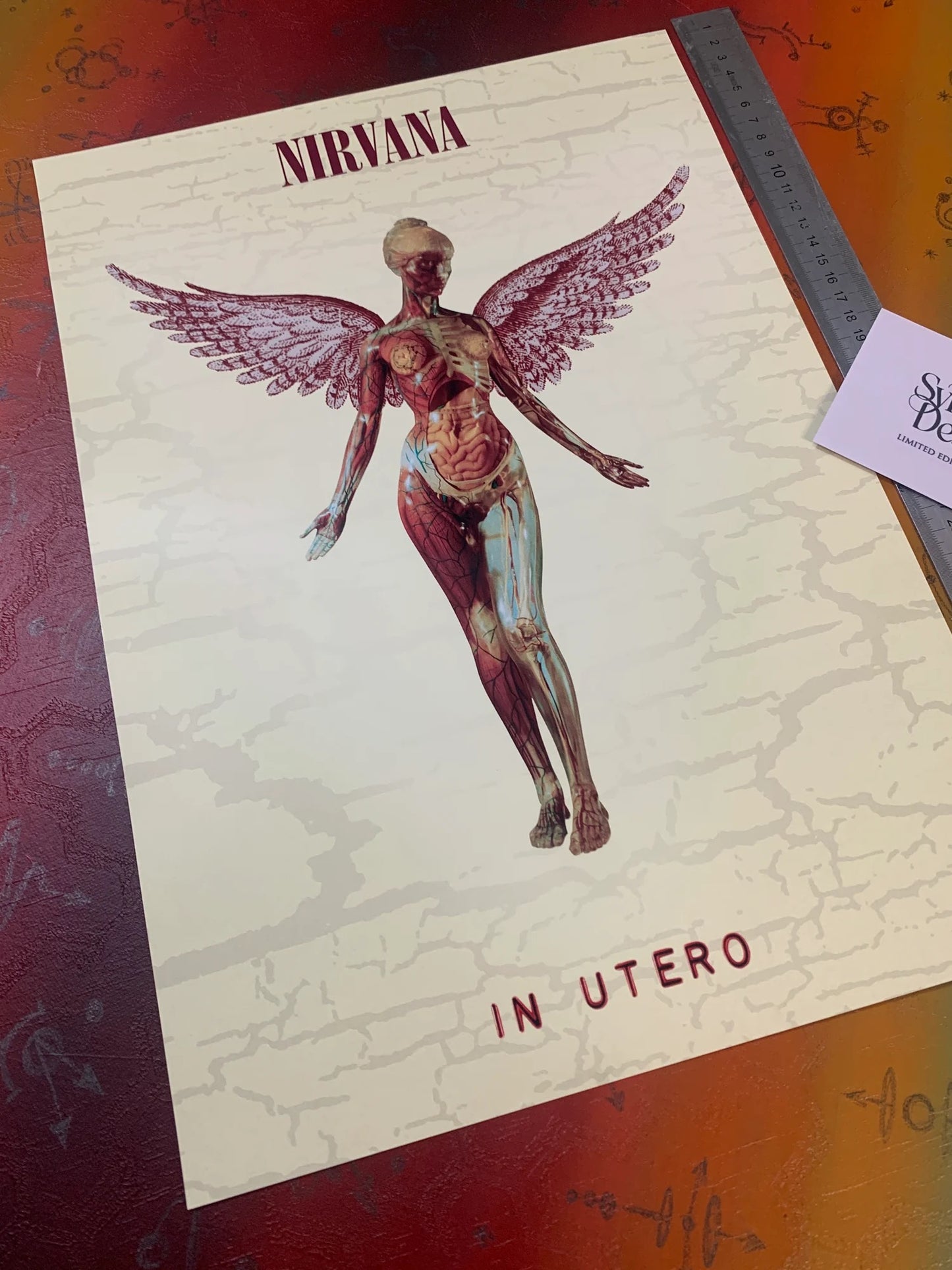 NIRVANA - IN UTERO - Symbios Design - Rare Glossy Print