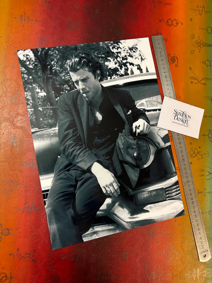 TOM WAITS - CAR PORTRAIT - Symbios Design - Rare Glossy Print