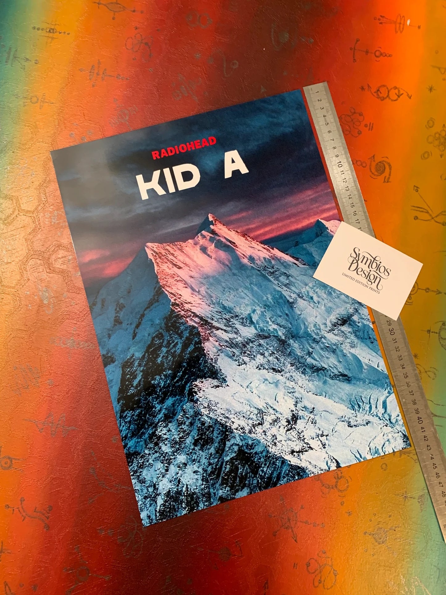 KID A - RADIOHEAD - ALT. EDITION - Symbios Design - Rare Glossy Print