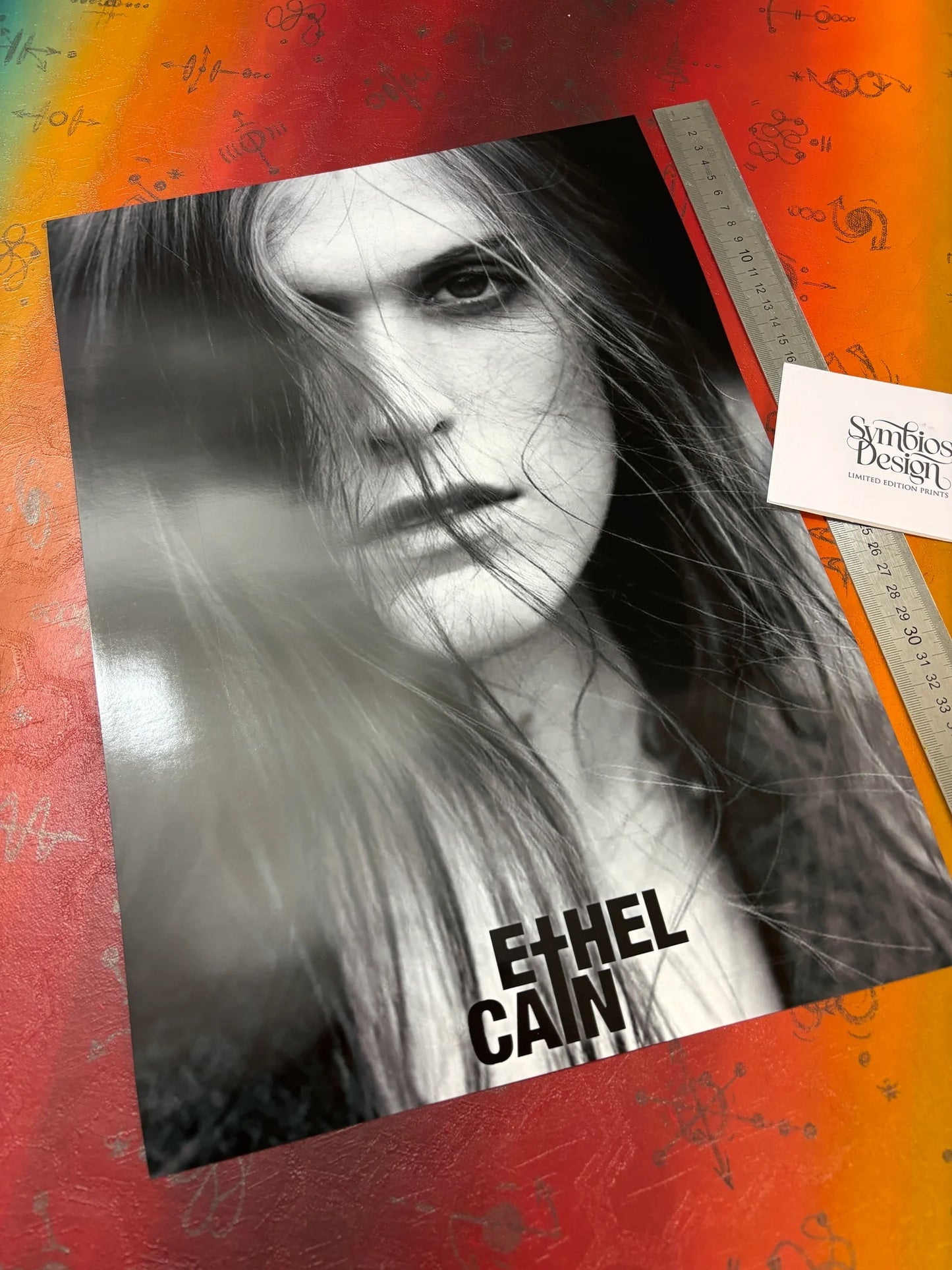 ETHEL CAIN - PORTRAIT  - Symbios Design - Rare Glossy Print