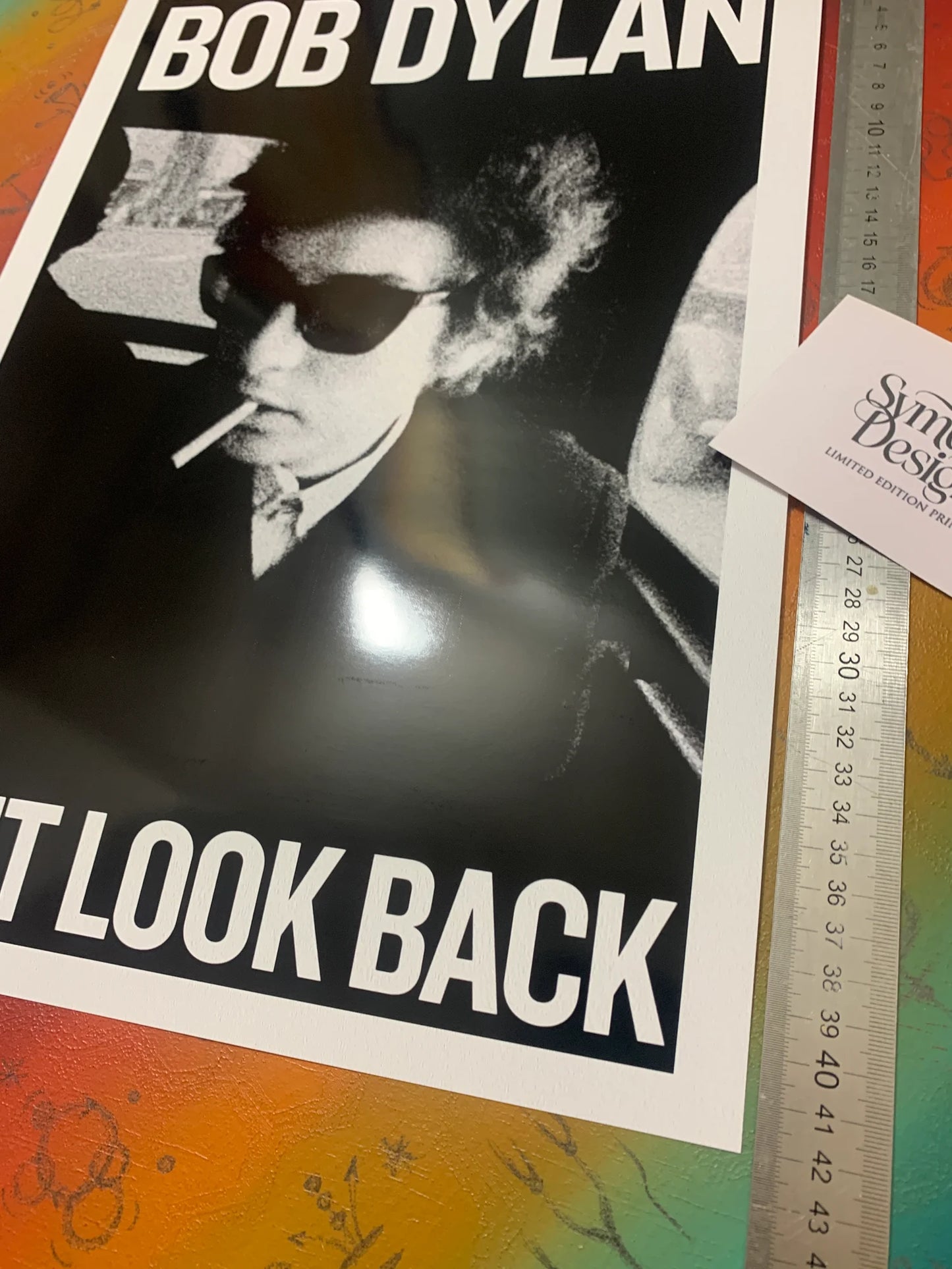 BOB DYLAN - DON'T LOOK BACK - Symbios Design - Rare Glossy Print