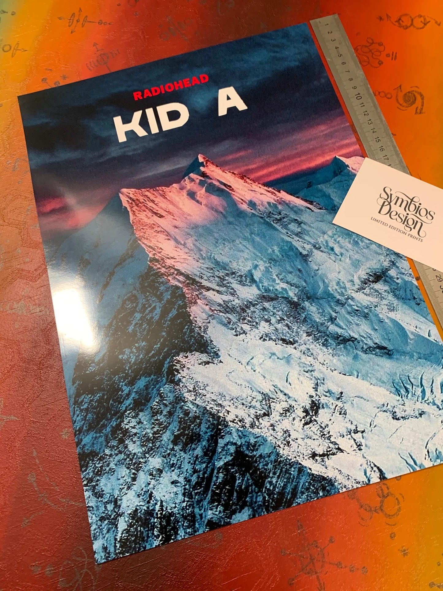 KID A - RADIOHEAD - ALT. EDITION - Symbios Design - Rare Glossy Print