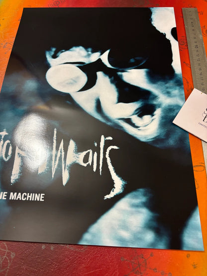 TOM WAITS - BONE MACHINE - Symbios Design - Rare Glossy Print