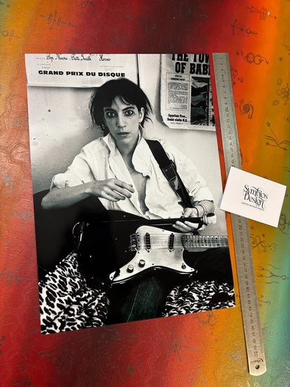 PATTI SMITH - NEW YORK - Symbios Design - Rare Glossy Print