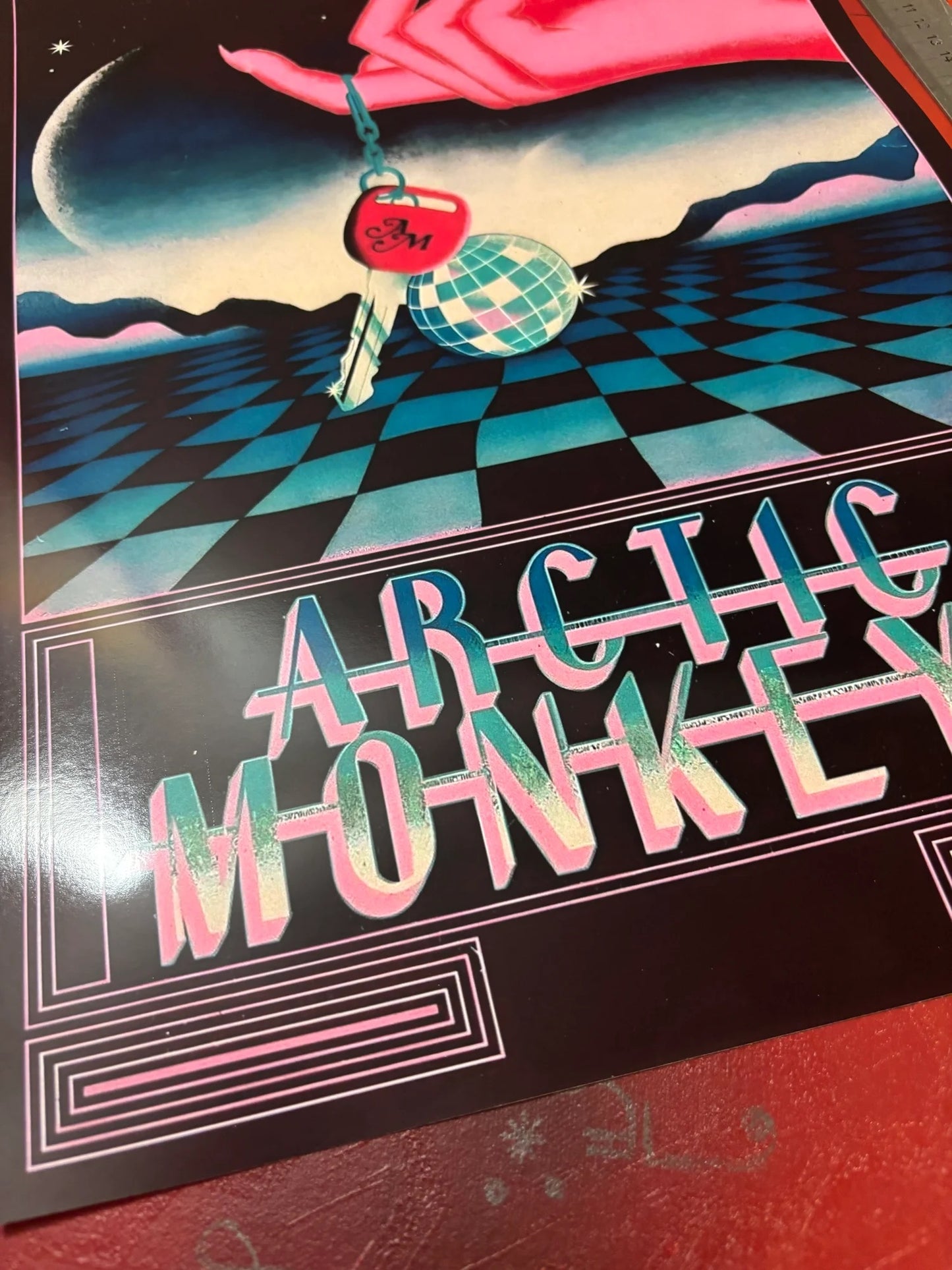 ARCTIC MONKEYS - THE CAR KEYS RETRO - Symbios Design - Rare Glossy Print