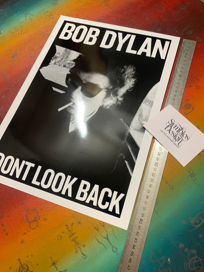 BOB DYLAN - DON'T LOOK BACK - Symbios Design - Rare Glossy Print