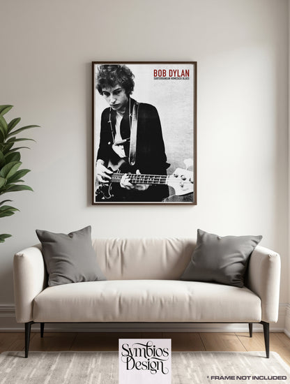 BOB DYLAN - Rare Music Poster,  Music Decor, Band Memorabilia, Music Lover Gift