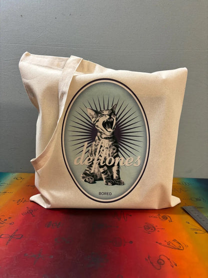 DEFTONES - BORED - Tote Bag – Oeko-Tex Certified Cotton Reusable Bag