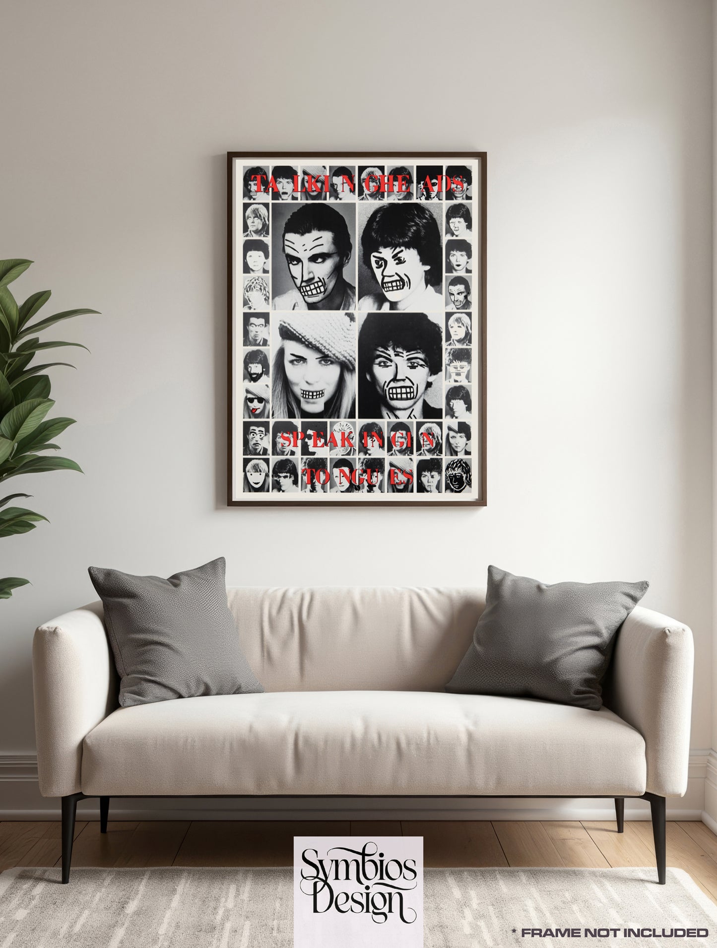 Talking Heads - Speaking Tongues  - Rare Music Poster,  Music Decor, Band Memorabilia, Music Lover Gift