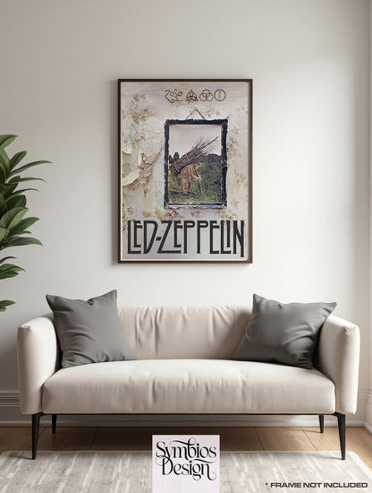 LED ZEPPELIN - CLASSIC - Rare Music Poster,  Music Decor, Band Memorabilia, Music Lover Gift