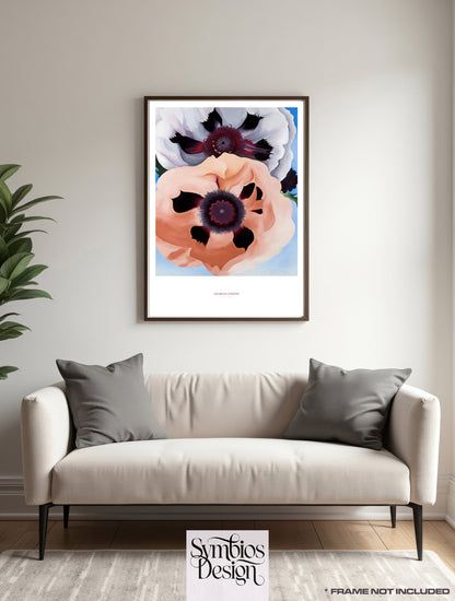Georgia O'Keeffe - Poppies  - Mural Artwork - Decoration - Wall Art