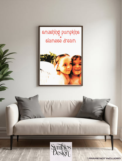 Smashing Pumkins - Siamese Dream - Rare Portrait Music Poster,  Music Decor, Band Memorabilia, Music Lover Gift