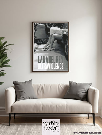 Lana del Rey - Ultraviolence  - Music Poster,  Music Decor, Band Memorabilia, Music Lover Gift