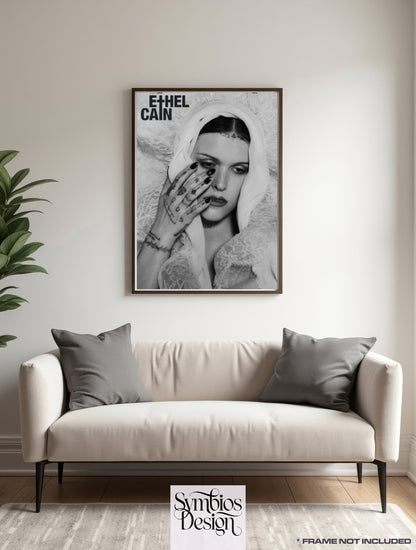 ETHEL CAIN - PORTRAIT - Rare Music Poster,  Music Decor, Band Memorabilia, Music Lover Gift