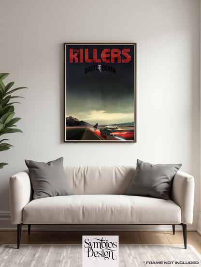 KILLERS - Battle Born - Rare Music Poster,  Music Decor, Band Memorabilia, Music Lover Gift