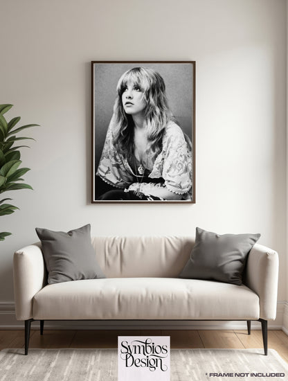 Stevie Nicks - Fleetwood Mac - Rare Music Poster,  Music Decor, Band Memorabilia, Music Lover Gift