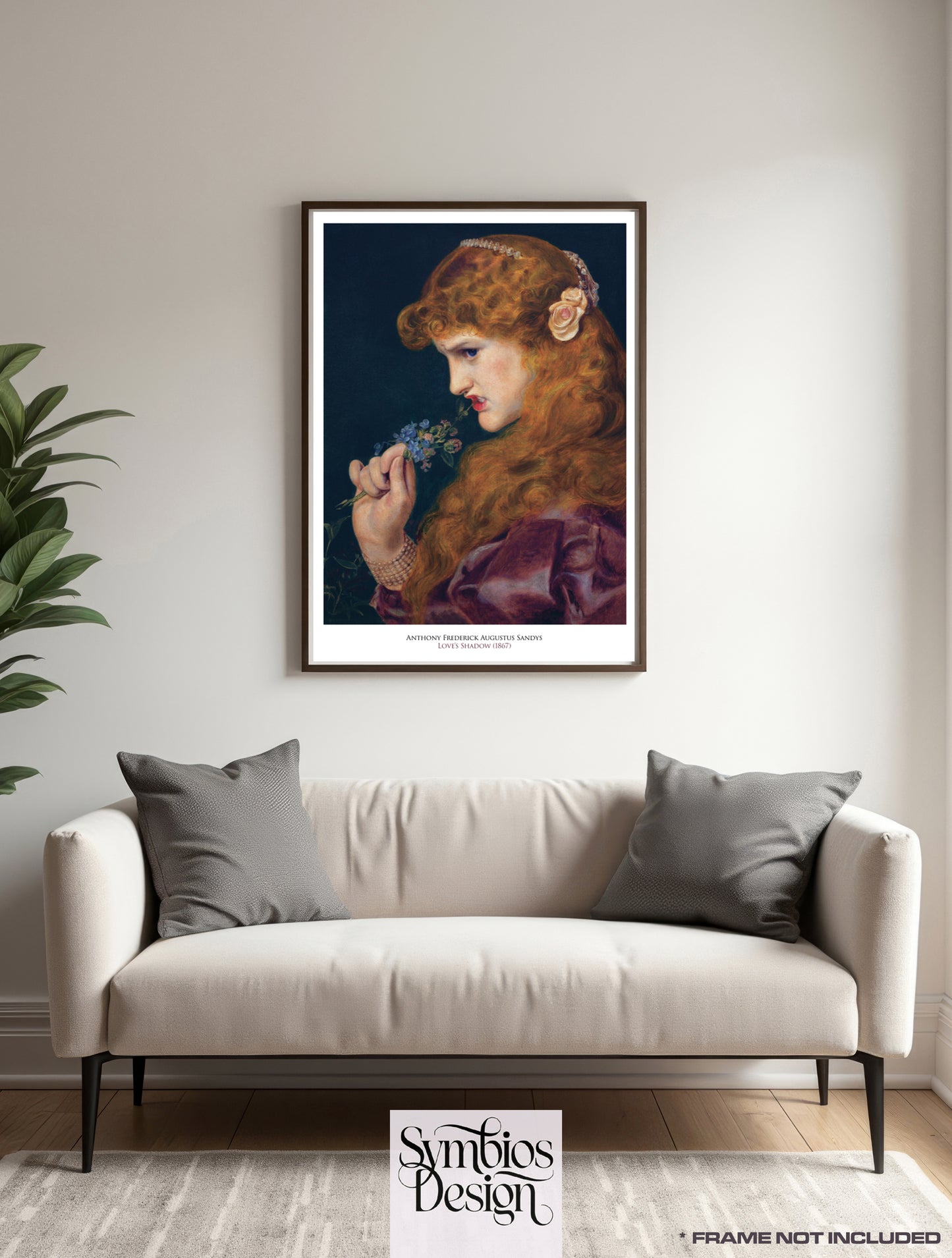 Anthony Frederick Augustus Sandys - Love's Shadow (1867) - Mural Artwork - Decoration - Wall Art