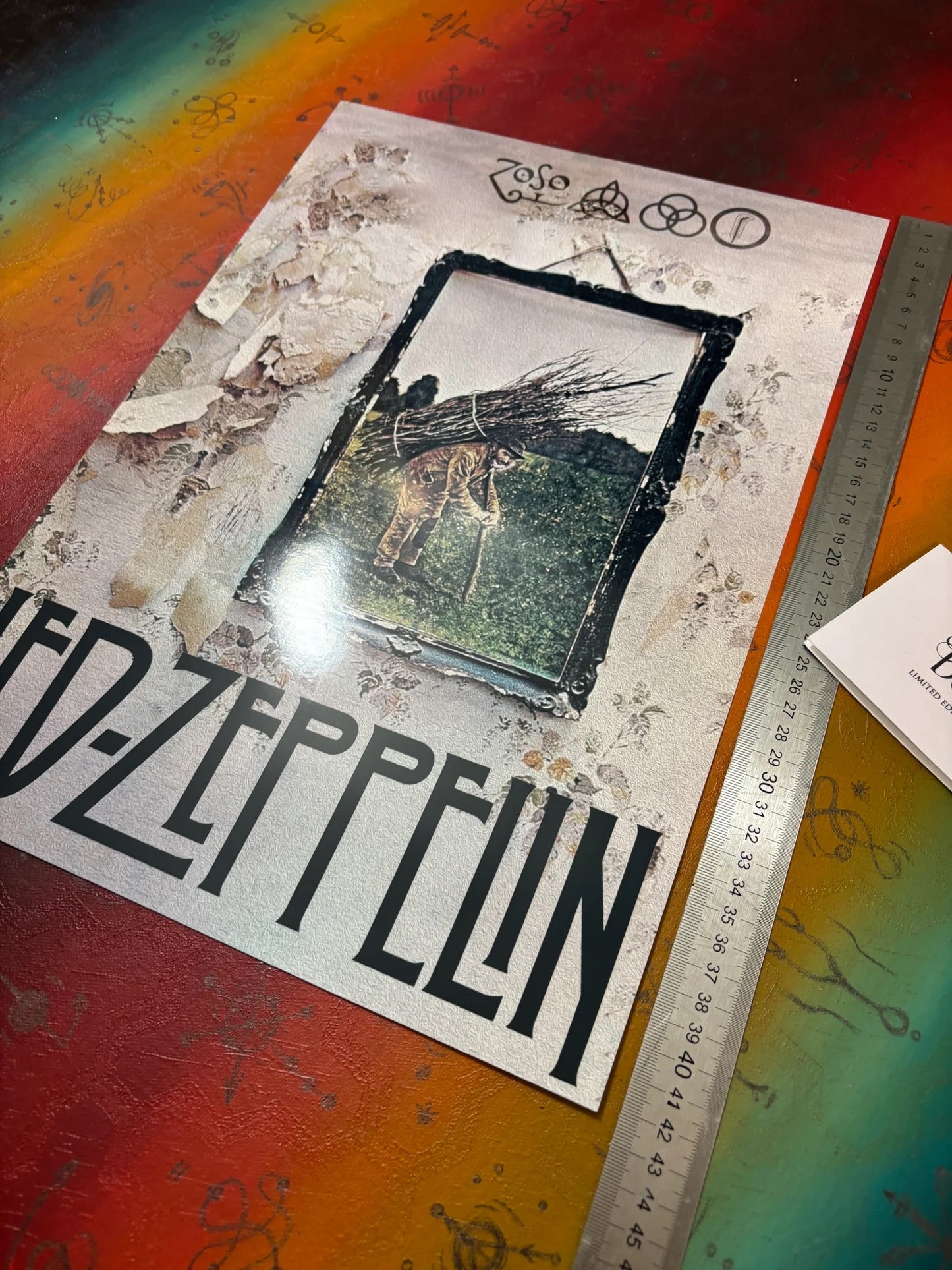 LED ZEPPELIN - IV - Symbios Design - Rare Glossy Print