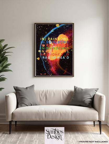 RADIOHEAD - IN RAINBOWS - Symbios Design Rare Glossy Poster Print