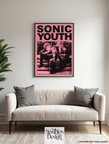 SONIC YOUTH - Rare Music Poster,  Music Decor, Band Memorabilia, Music Lover Gift