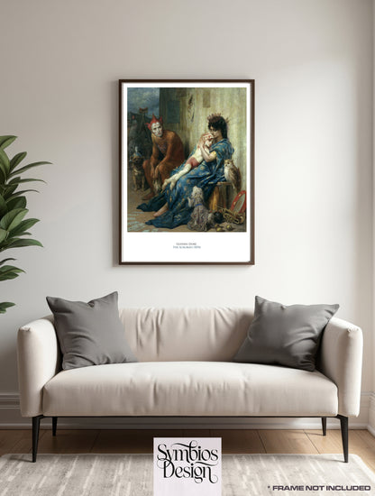 Gustave Doré - The Acrobats - Rare Original Mural Deco - Art Classics