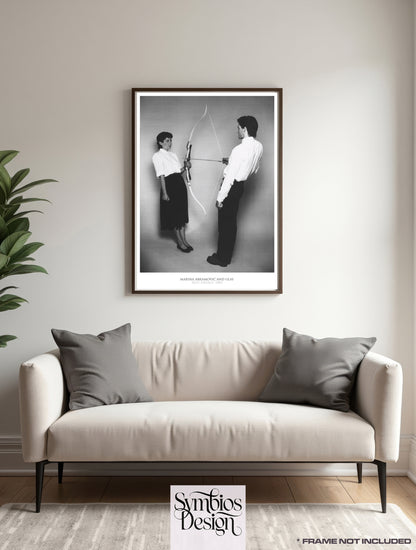 Marina Abramovic - Rest Energy - Rare Music Poster,  Music Decor, Band Memorabilia, Music Lover Gift