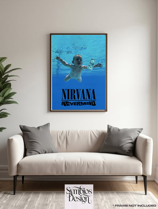 Nirvana - Nevermind - Rare Music Poster,  Music Decor, Band Memorabilia, Music Lover Gift