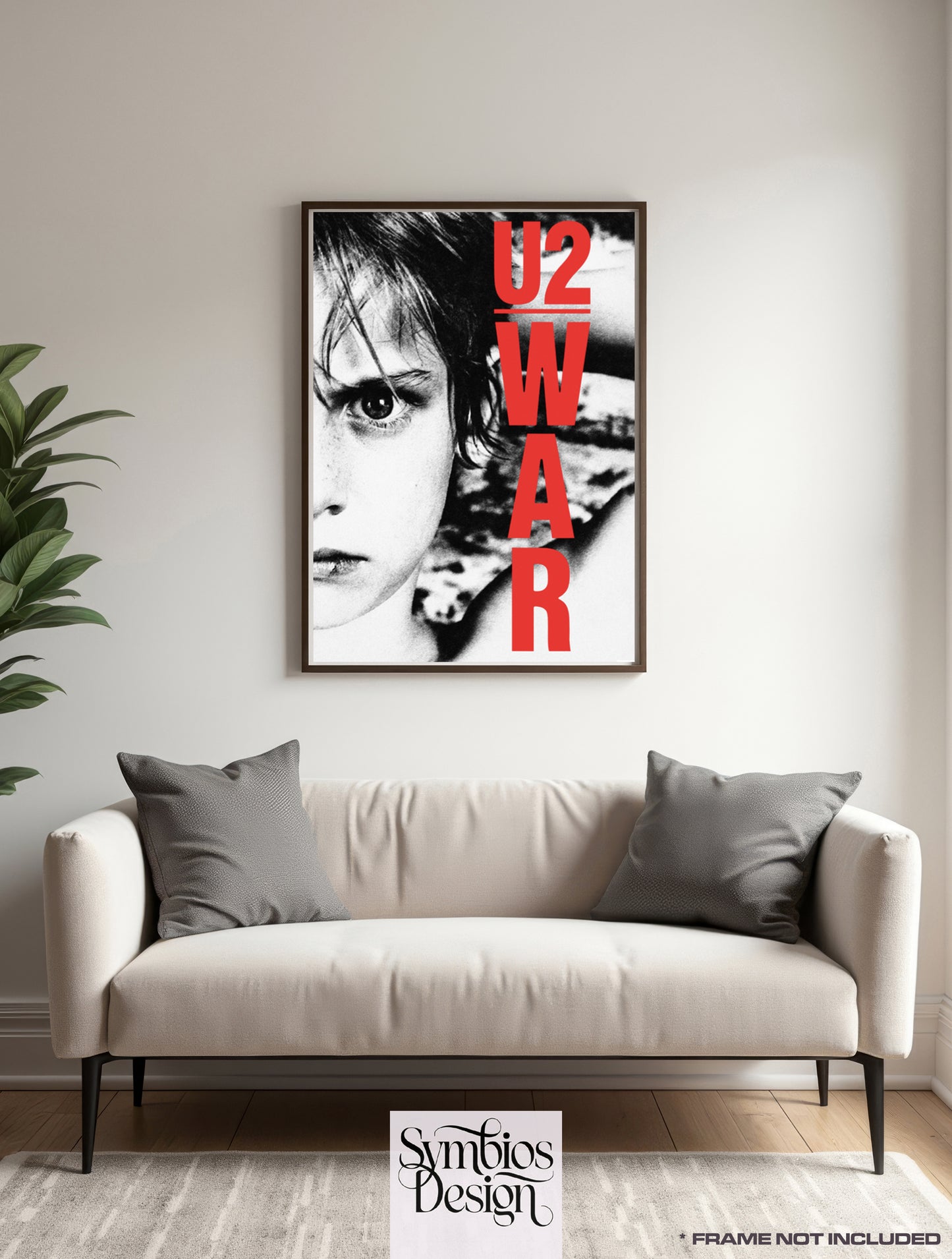 U2 - WAR  - Rare Music Poster,  Music Decor, Band Memorabilia, Music Lover Gift