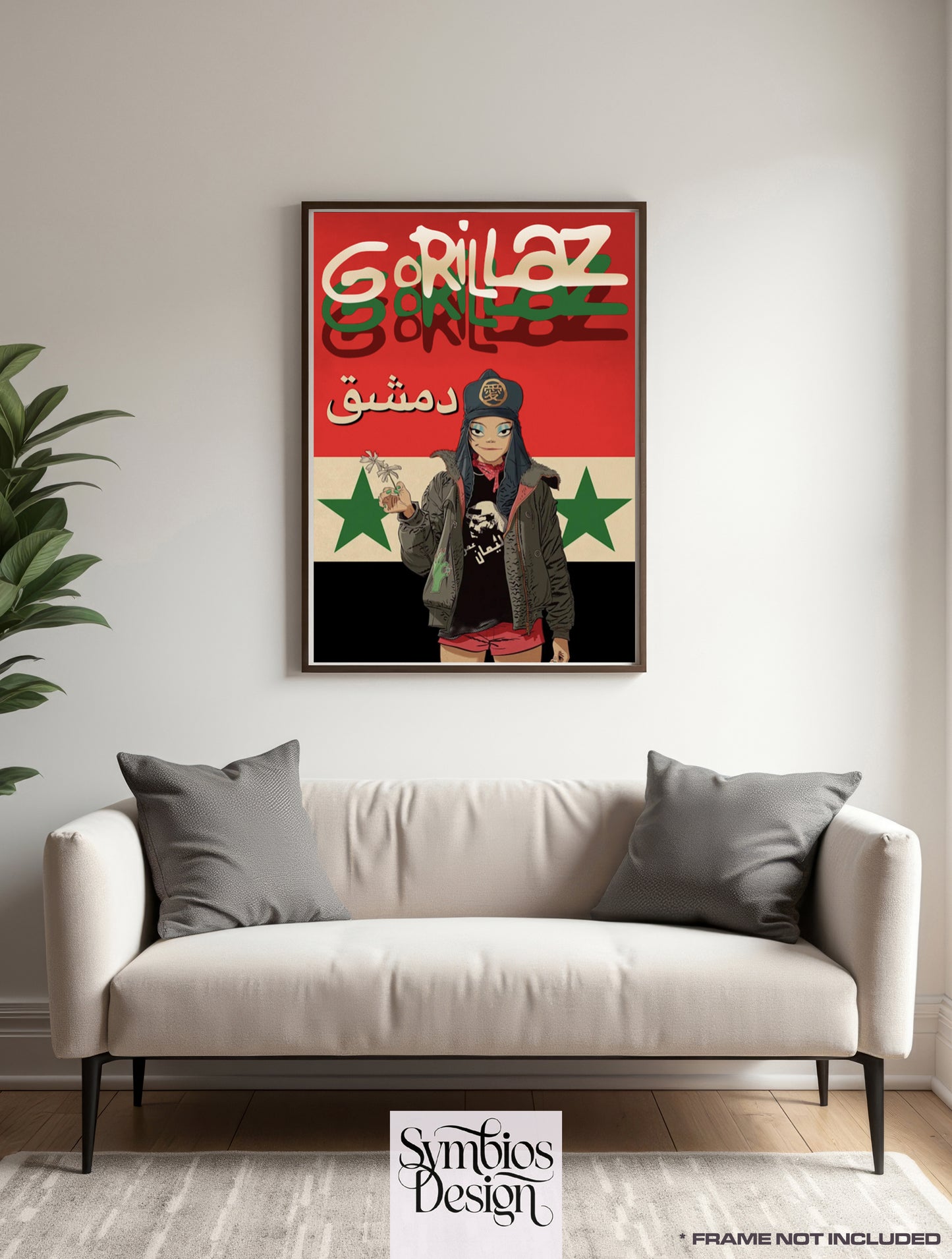 GORILLAZ - DAMASCUS - Music Poster,  Music Decor, Band Memorabilia, Music Lover Gift