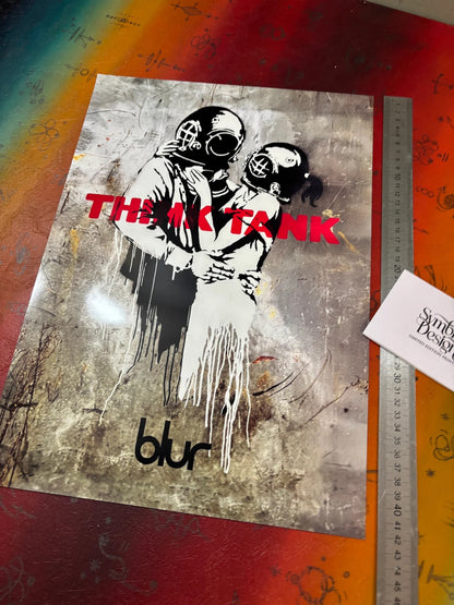 BLUR - THINK TANK - BANKSY - Symbios Design - Rare Glossy Print