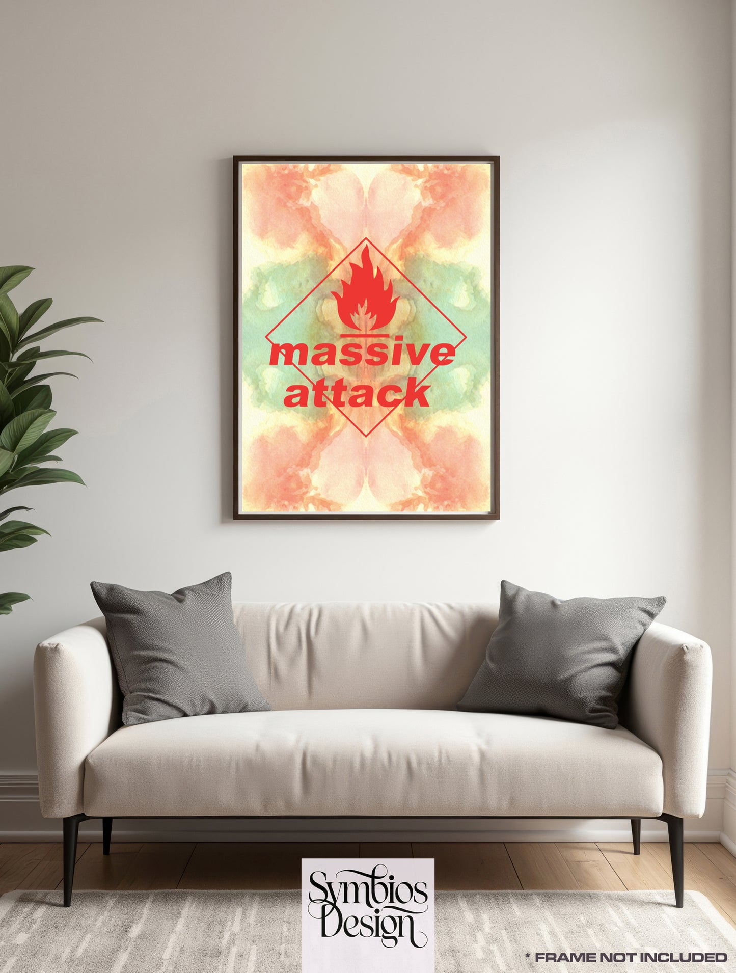 Massive Attack - Rare Music Poster,  Music Decor, Band Memorabilia, Music Lover Gift