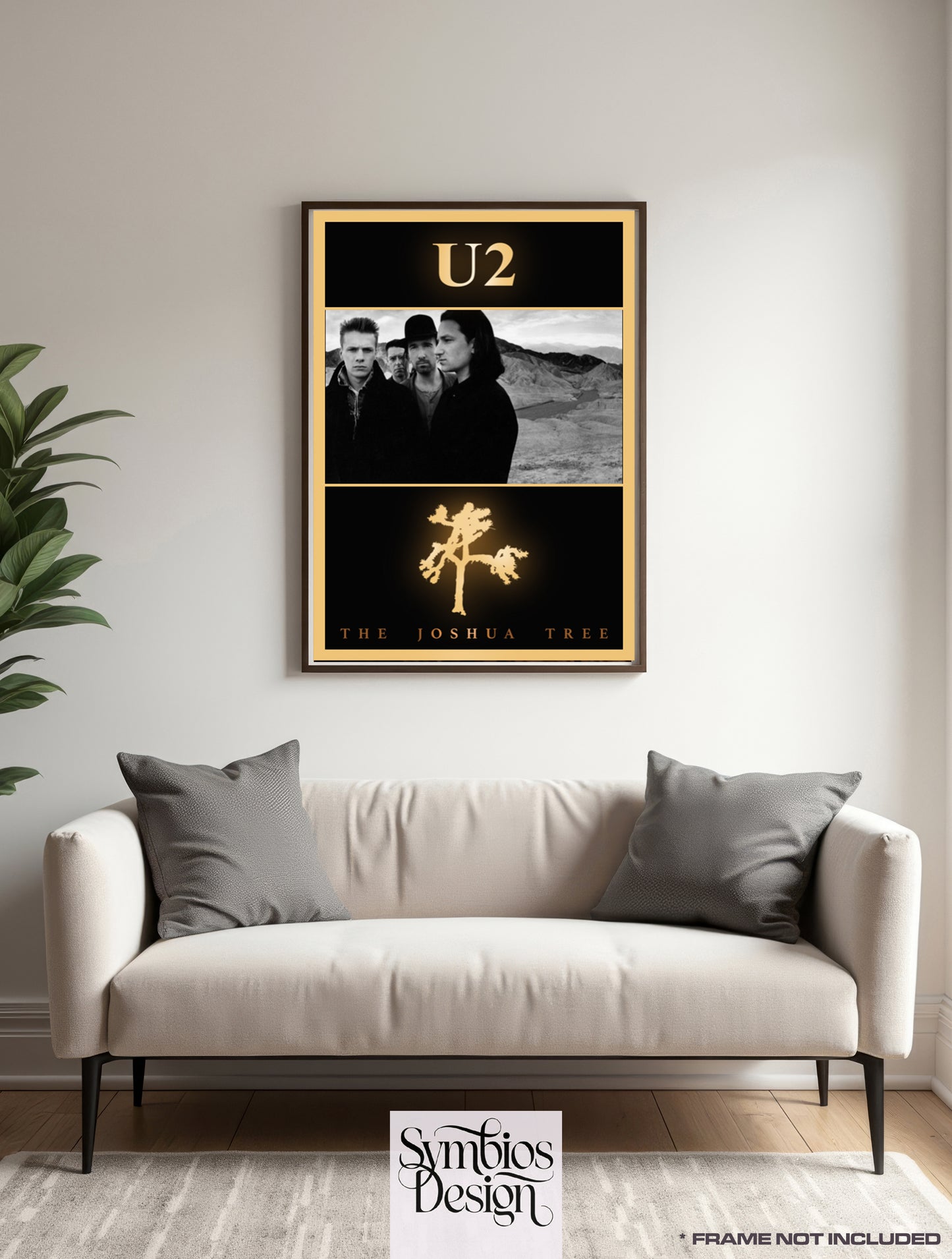 U2 The Joshua Tree - Rare Music Poster,  Music Decor, Band Memorabilia, Music Lover Gift
