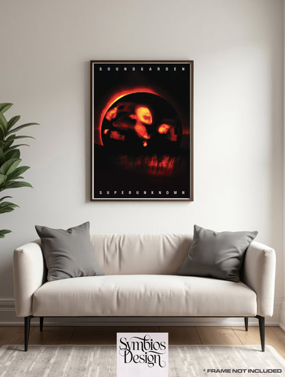 Soundgarden - Superunknown - Rare Music Poster,  Music Decor, Band Memorabilia, Music Lover Gift