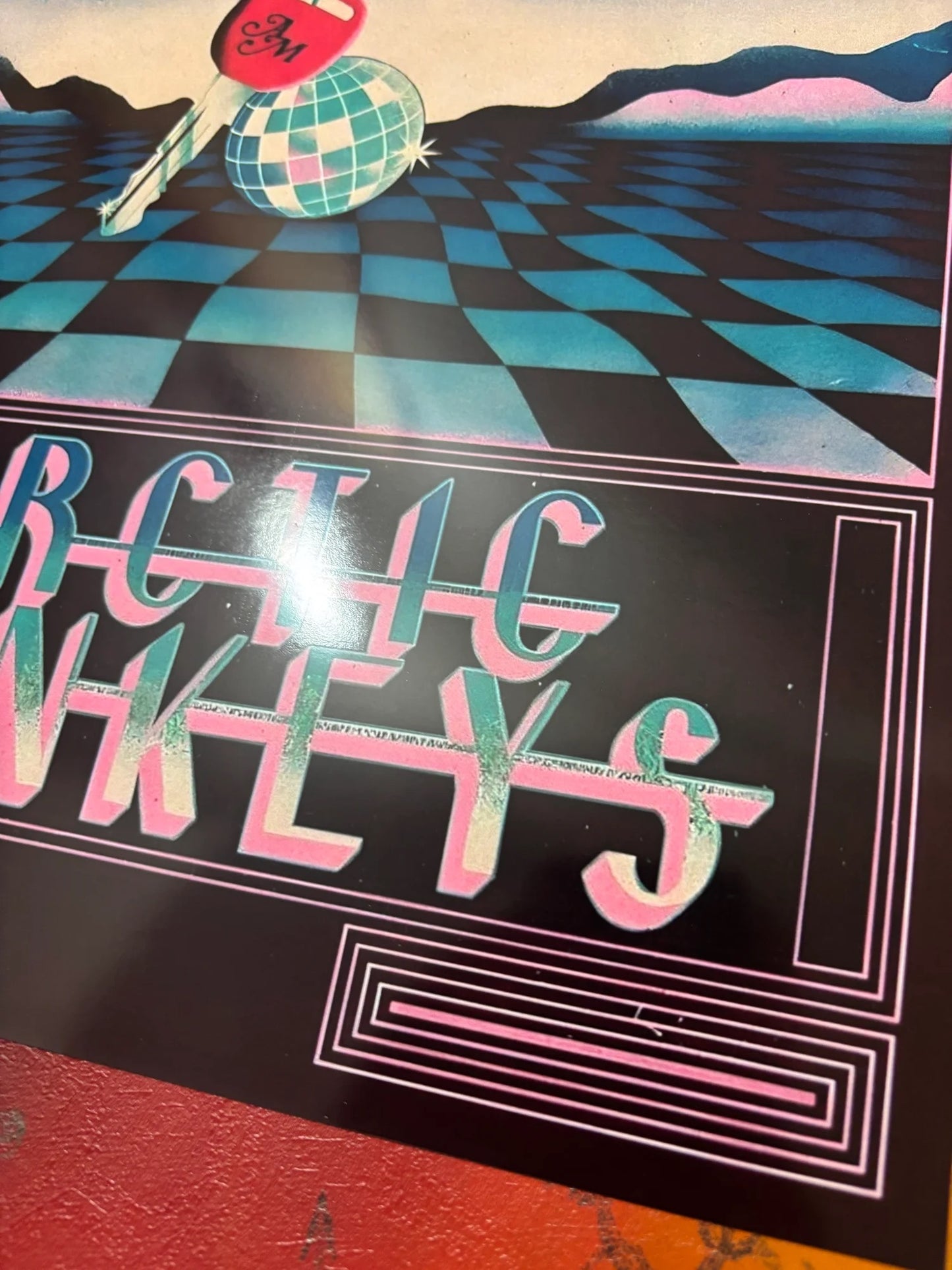 ARCTIC MONKEYS - THE CAR KEYS RETRO - Symbios Design - Rare Glossy Print