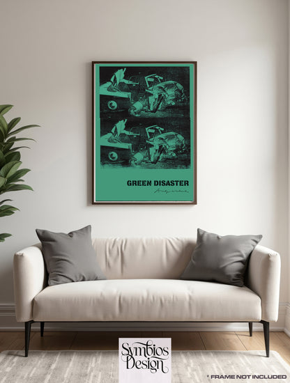 Andy Warhol - Green Disaster - Rare Music Poster,  Music Decor, Band Memorabilia, Music Lover Gift