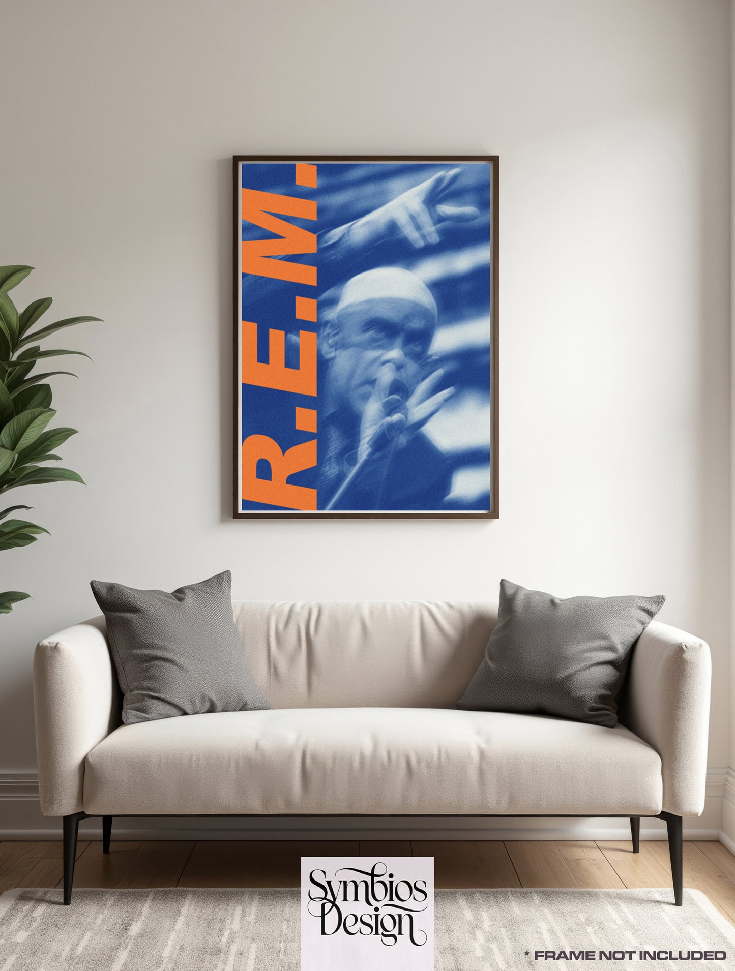 REM - R.E.M. - Memory Mask - Rare Music Poster,  Music Decor, Band Memorabilia, Music Lover Gift