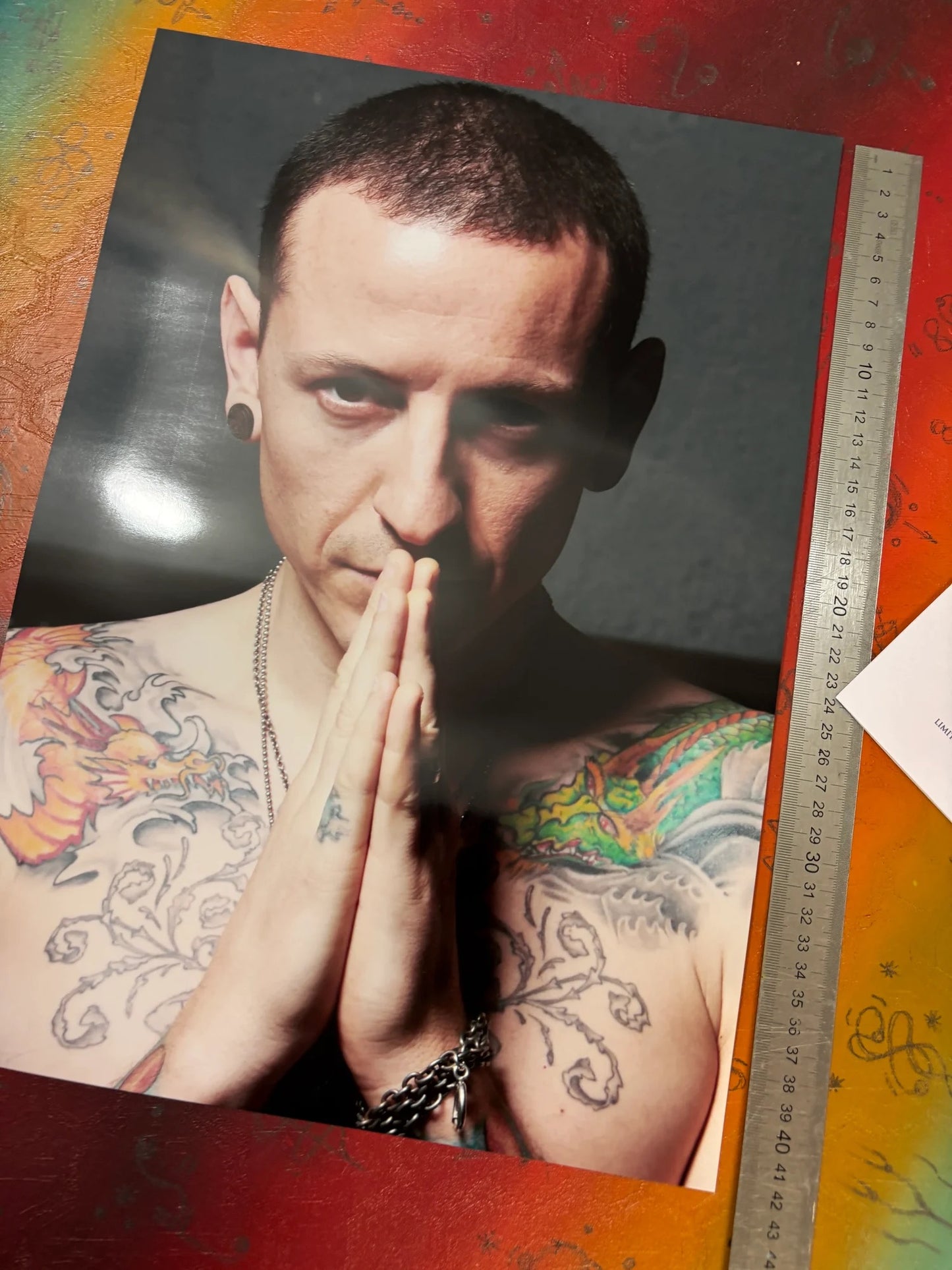 CHESTER BENNINGTON - LINKIN PARK - Symbios Design - Rare Glossy Print