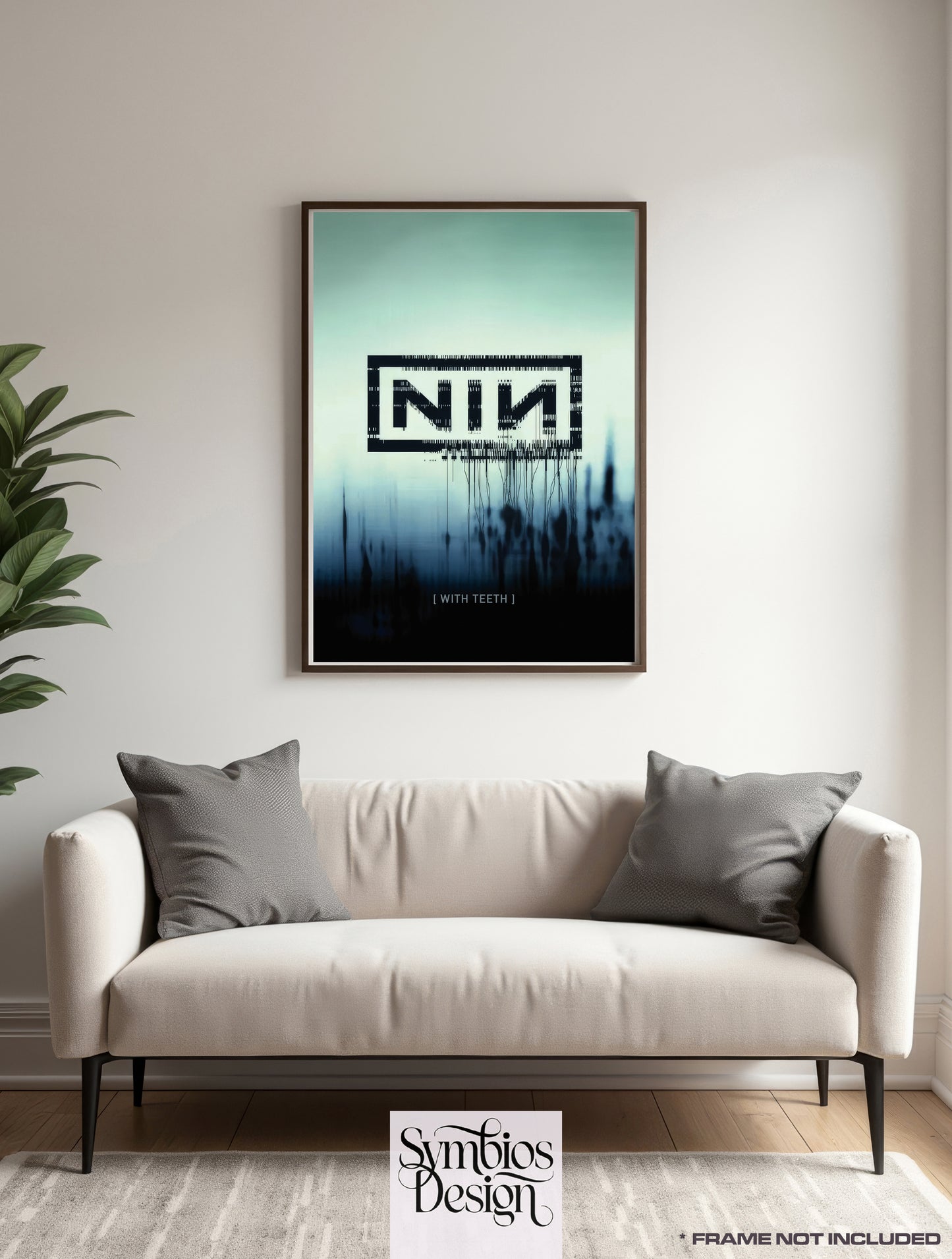 NIN - WITH TEETH - Rare Portrait Music Poster,  Music Decor, Band Memorabilia, Music Lover Gift