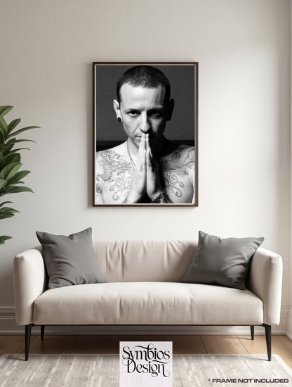 LINKIN PARK - CHESTER - Rare Music Poster,  Music Decor, Band Memorabilia, Music Lover Gift