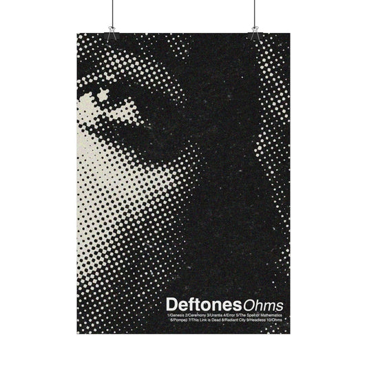 DEFTONES - OHMS -  Rock Music Poster, Music Wall Art, Concert Print, Retro Vintage Music Decor, Band Memorabilia, Music Lover Gift